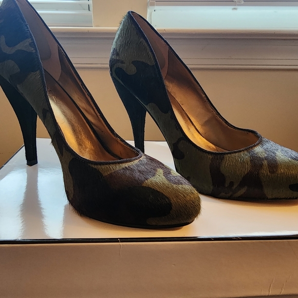 Nine West Shoes - Nine West Calf Hair Camouflage High Heels